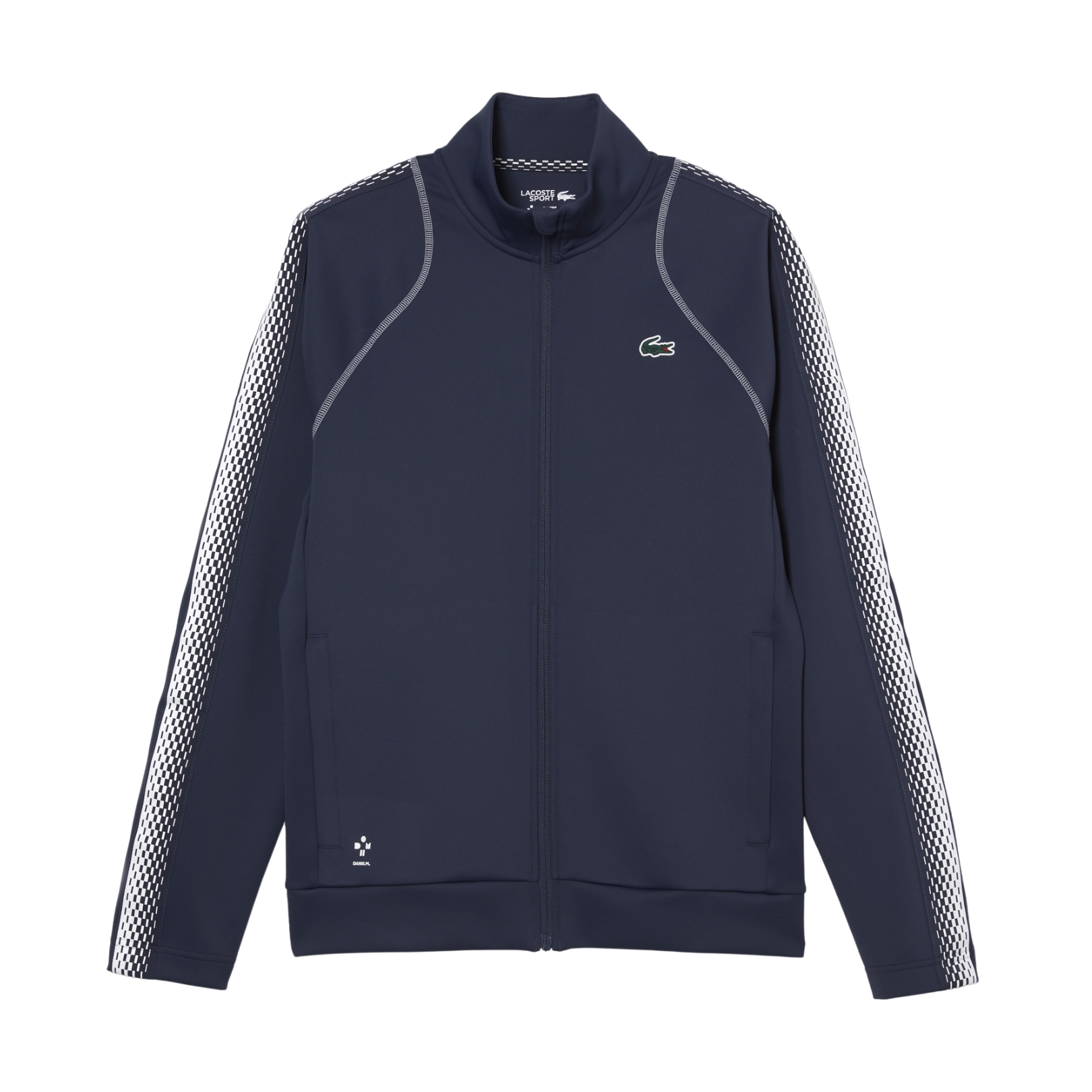 Lacoste Tennis X Daniil Medvedev Zipped Sweatee Shirt Night Blue